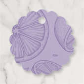 Bright Minimalist Citrus Bridal Shower Bedankjes Labels (Achterkant)