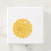 Bright Minimalist Citrus Bridal Shower Bedankjes Labels (In situ)