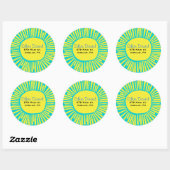 BRIGHT MITZVAH Bar Bat Mitzvah Invitation Sticker (Vel)