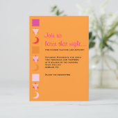 BRIGHT MITZVAH Bar Bat Mitzvah Reception Kaart (Staand voorkant)