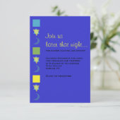 BRIGHT MITZVAH Bar Bat Mitzvah Reception Kaart (Staand voorkant)