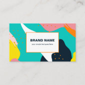 Bright Modern Abstract Kleurrijke Artistic Rainbow Visitekaartje (Voorkant)