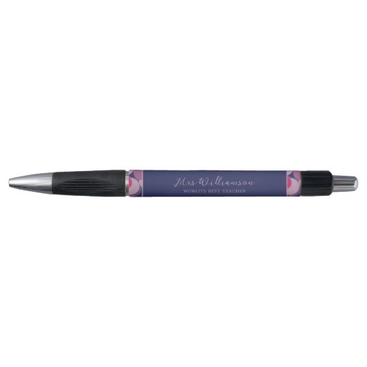 Bright Modern Abstract Pattern Teacher's Pen (Voorkant)