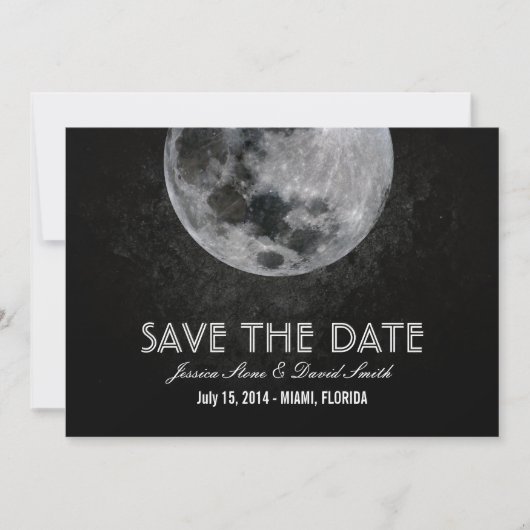 Bright Moon sparen de datumaankondigingen Save The Date (Voorkant)
