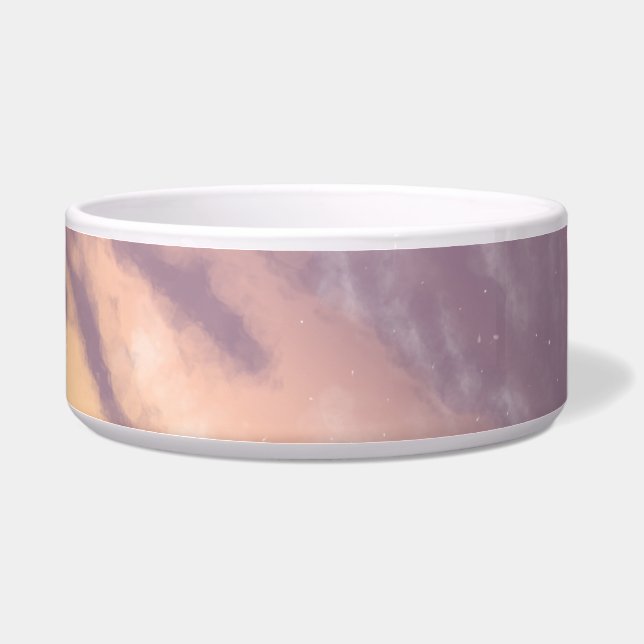 Bright Morning Pastel Sunrise Sky met wolken Voerbakje (Rechts)