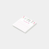 Bright Multi Colored Candy Cane Post-it® Notes (Schuin)