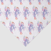 Bright Multicolor Lobster Tissuepapier (Detail)