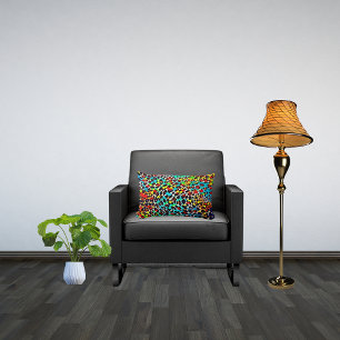 Bright Multicolor-mozaïek Kussen