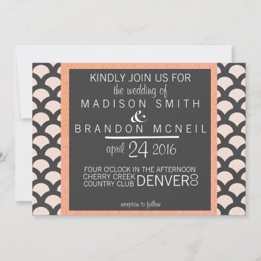 Bright N Mooie bruiloft uitnodiging (Voorkant)