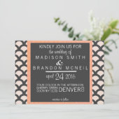 Bright N Mooie bruiloft uitnodiging (Staand voorkant)