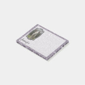 Bright N-mousserende lama in Smokey Lavender Post-it® Notes (Schuin)