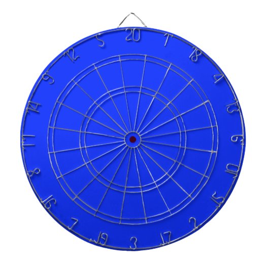 Bright Neon Blue Dart Board Dartbord (Voorkant)