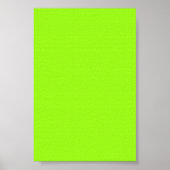 Bright Neon Chartreuse Gree Achtergrond op een Pos Poster (Voorkant)