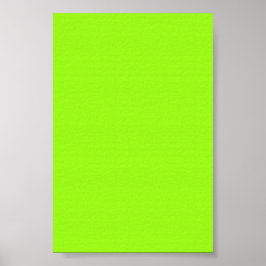 Bright Neon Chartreuse Gree Achtergrond op een Pos Poster