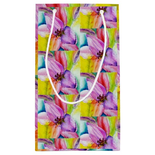 Bright Neon Lily Klein Cadeauzakje (Achterkant)