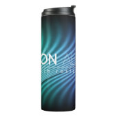 Bright neon lines background with 80s style1980, 8 thermosbeker (Gedraaid links)