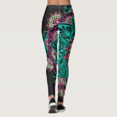 Bright Neon Mandala Leggings (Achterkant)