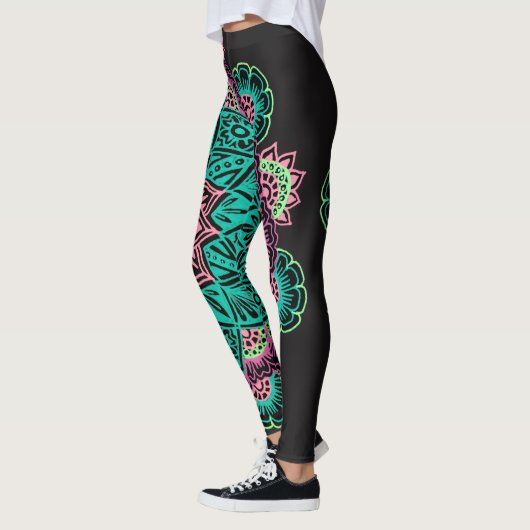Bright Neon Mandala Leggings (Links)