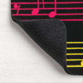 Bright Neon Notes - mousepad Muismat (Hoek)