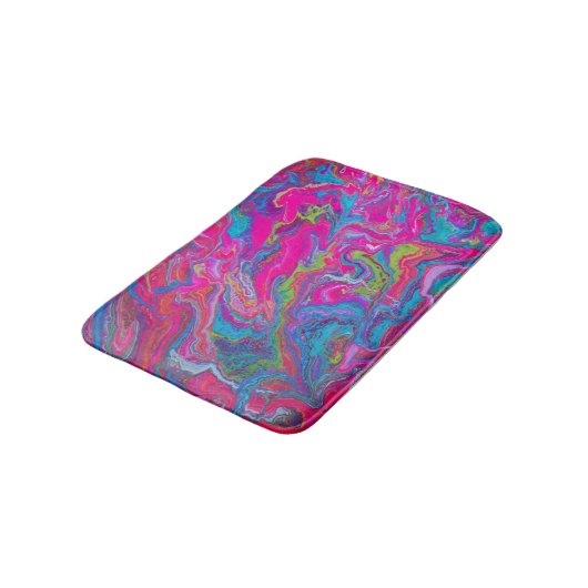 Bright Neon Pink Bath Mat (Gekanteld)