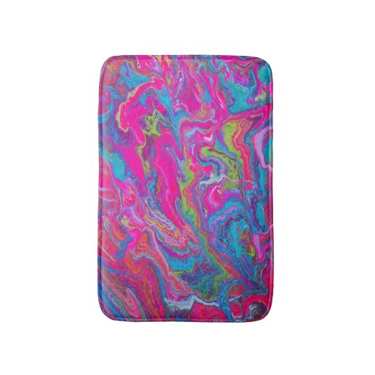 Bright Neon Pink Bath Mat (Voorkant Verticaal)