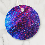 Bright Neon Pink Glow Disco Dance Party Dank je Bedankjes Labels (Achterkant)