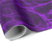 Bright Neon Purple Flaming Water Cadeaupapier (Rol Hoek)