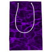 Bright Neon Purple Flaming Water Medium Cadeauzakje (Voorkant)