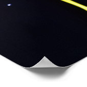 Bright Neon Splashes in Abstracte kunst Poster (Hoek)