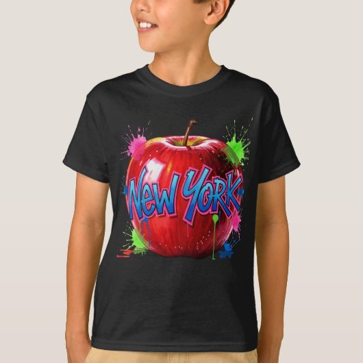 Bright New York, Big Apple beroemd gemaakt door Na T-shirt (Voorkant)