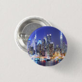 Bright New York Ronde Button 3,2 Cm (Voorkant /achterkant)
