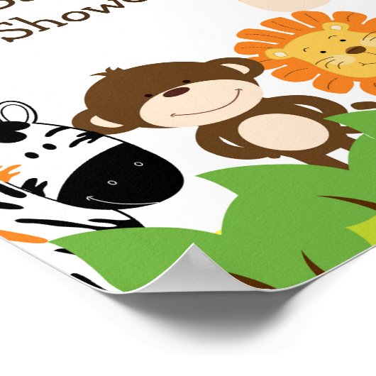 Bright Oerwoud Safari Animals 8x10 Sign Poster (Hoek)