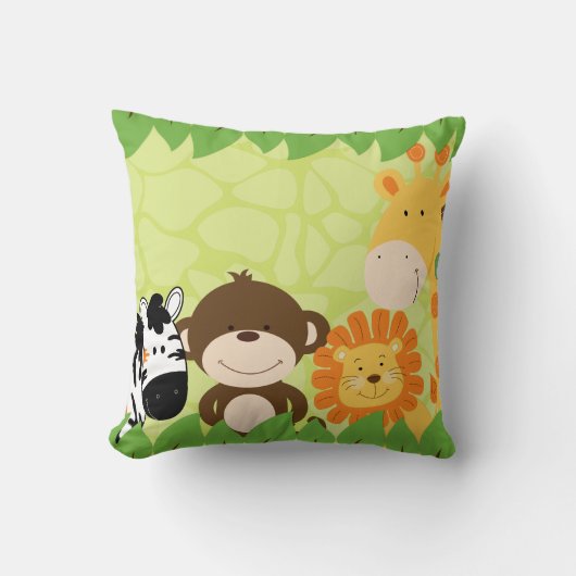 Bright Oerwoud Safari Pillow Kussen (Voorkant)