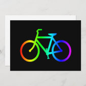 Bright Ombre Rainbow-fiets Kaart (Voorkant / Achterkant)