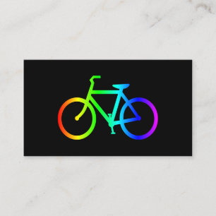 Bright Ombre Rainbow-fiets Visitekaartje