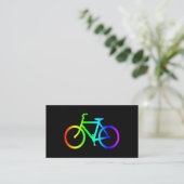 Bright Ombre Rainbow-fiets Visitekaartje (Staand voorkant)