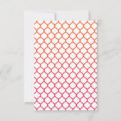 Bright Ombre Wedding slaat de datum op Save The Date (Achterkant)
