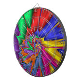 Bright One Fractal Spiral Dart Board Dartbord (Voorkant Rechts)