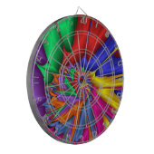 Bright One Fractal Spiral Dart Board Dartbord (Voorkant Links)