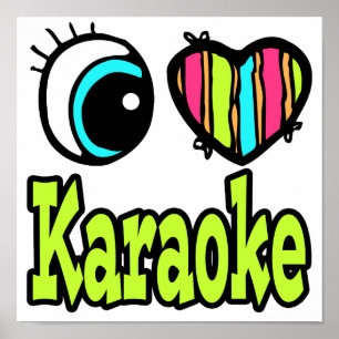Bright Ooghart I hou van Karaoke Poster