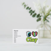 Bright Ooghart I Love Clay Visitekaartje (Staand voorkant)