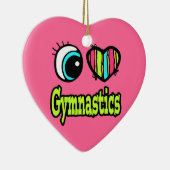 Bright Ooghart I Love Gymnastiek Keramisch Ornament (Rechts)