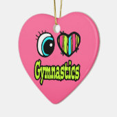 Bright Ooghart I Love Gymnastiek Keramisch Ornament (Links)
