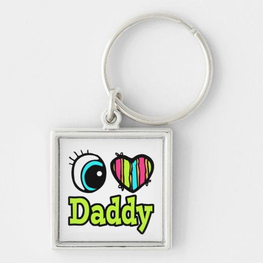 Bright Ooghart Ik hou van papa Sleutelhanger (Voorkant)