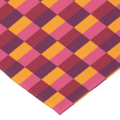 Bright Orange and Purple Combination Korte Tafelloper (Hoek)