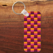 Bright Orange and Purple Combination Sleutelhanger (Voorkant)