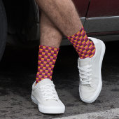 Bright Orange and Purple Combination Sokken