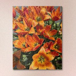 Bright Orange Calypso Tulip Jigsaw Puzzle Legpuzzel