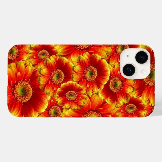 Bright Orange Flowers Case-Mate iPhone Case (Achterkant (horizontaal))