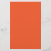 Bright Orange Minimalist Solid Background Briefpapier (Voorkant)